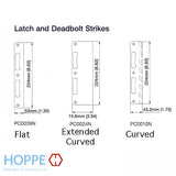 Hoppe Mortise Lock, 16mm 70/92 Single Point Lock (SPL) 1" Deadbolt, new style Rotation Limiter