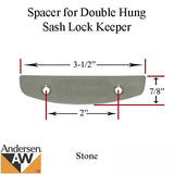 Andersen Sash Lock Shim Spacer Fits Perma-Shield Narroline Window Stone