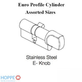 Round Rosettes for Euro profile cylinder - Stainless