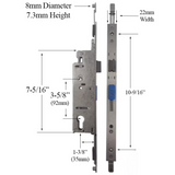Hoppe HLS9350 Aluminum Door Gear for Balcony and Terrace Doors 35mm Backset
