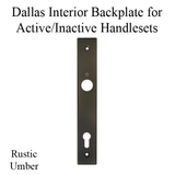 HOPPE DALLAS INTERIOR BACKPLATE M2161N FOR ACTIVE/INACTIVE HANDLESETS - RUSTIC UMBER, 11588500