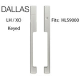 DALLAS KEYED SLIDING DOOR HANDLE SETS, HLS9000 GEARS, LH, 1-3/4 DOOR