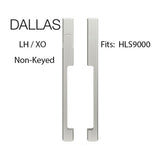 DALLAS NON-KEYED SLIDING DOOR HANDLE SETS, HLS9000 GEARS, LH, 1-3/4 DOOR