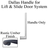 Dallas Handle For Lift And Slide Door System - Rustic Umber