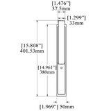 Hoppe Folding Handle And Pull For Lift And Slide Door System - Alpine Frost