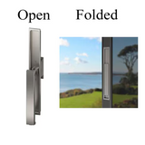 Hoppe Folding Handle And Pull For Lift And Slide Door System - Rustic Umber