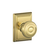 Schlage Residential F170 - Georgian Knob Half Dummy - Addison Rose