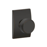 Schlage Residential F170 - Bowery Knob Half Dummy - Century Rose