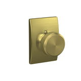 Schlage Residential F170 - Bowery Knob Half Dummy - Century Rose