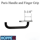 Hoppe Paris Door Handle With Finger For Lift and Slide Doors Jet Black Handles