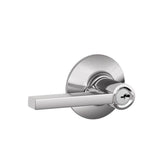 Schlage Residential F80 - Storeroom Lock - Latitude Lever, C Keyway with 16211 Latch and 10063 Strike - Kinsler Rose