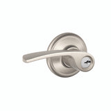 Schlage Residential F80 - Storeroom Lock -Merano Lever, C Keyway with 16211 Latch and 10063 Strike