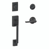 Schlage Residential F60 - Century Sectional Single Cylinder Keyed Entry Handleset with Latitude Lever