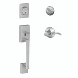 Schlage Residential F60 - Century Sectional Single Cylinder Keyed Entry Handleset with Accent Lever