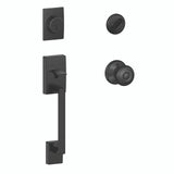 Schlage Residential F60 - Century Sectional Single Cylinder Keyed Entry Handleset with Georgian Knob