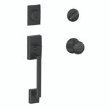 Schlage Residential F60 - Century Sectional Single Cylinder Keyed Entry Handleset with Georgian Knob