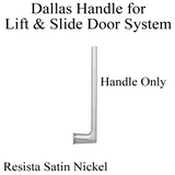 Dallas Handle For Lift And Slide Door System - Resista Satin Nickel