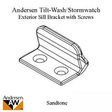 Andersen Exterior Sill Stormwatch Bracket w/ Screws - Sandtone