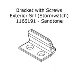 Andersen Exterior Sill Stormwatch Bracket w/ Screws - Sandtone