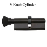 HOPPE Dallas Multipoint Lock Handle Set Contemporary 2.25 Inch Door Active 40/40 Cylinder Matte Black