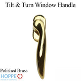 Toronto Handle for Tilt & Turn Windows - Solid Brass - Resista Polished Brass, Right Hand