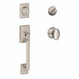 Schlage Residential F60 - Century Sectional Single Cylinder Keyed Entry Handleset with Siena Knob