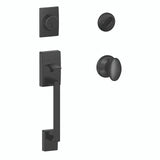 Schlage Residential F60 - Century Sectional Single Cylinder Keyed Entry Handleset with Siena Knob