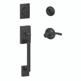 Schlage Residential F60 - Century Sectional Single Cylinder Keyed Entry Handleset with Merano Lever
