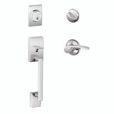 Schlage Residential F60 - Century Sectional Single Cylinder Keyed Entry Handleset with Merano Lever