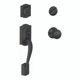 Schlage Residential F60 - Camelot Sectional Single Cylinder Keyed Entry Handleset with Plymouth Knob