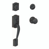 Schlage Residential F60 - Camelot Sectional Single Cylinder Keyed Entry Handleset with Georgian Knob