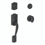 Schlage Residential F60 - Camelot Sectional Single Cylinder Keyed Entry Handleset with Siena Knob