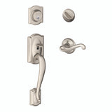 Schlage Residential F60 - Camelot Sectional Single Cylinder Keyed Entry Handleset with Flair Lever