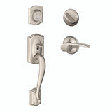 Schlage Residential F60 - Camelot Sectional Single Cylinder Keyed Entry Handleset with Merano Lever