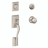 Schlage Residential F60 - Addison Sectional Single Cylinder Keyed Entry Handleset with Georgian Knob