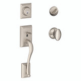 Schlage Residential F60 - Addison Sectional Single Cylinder Keyed Entry Handleset with Siena Knob
