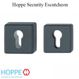 Hoppe Security Escutcheon, Square, Pair, Black