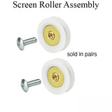 Screen Roller Assembly, Replacement Wheels- 2 pack