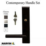 Marvin Contemporary Handle Set, Active Keyed, Various Finishes