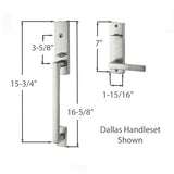HOPPE DALLAS HLS2000 CONTEMPORARY ENTRANCE HANDLE SET