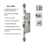 HOPPE DALLAS HLS2000 CONTEMPORARY ENTRANCE HANDLE SET