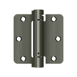 3-1/2" x 3-1/2" x 1/4" Spring Hinge