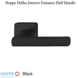 HOPPE DALLAS HALF HANDLE FOR INTERIOR ENTRANCE DOORS - BLACK