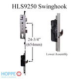 HOPPE HLS9250 16/25/92 SWINGHOOK ASSEMBLY- 1" BACKSET - 11959290