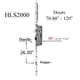 HOPPE HLS2000 TOP EXTENSION, TONGUE @ 29.41", EXTENSION LENGTH 35.06"