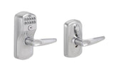 Schlage Residential FE595 - Plymouth Keypad Entry with Flex-Lock Door Lever Set with Jazz Interior Lever