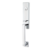 Emtek EMP4818 Davos Single Cylinder Entrance Handleset - Brass Tubular - EMPowered Upgrade