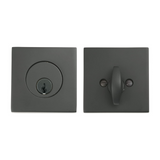 Emtek 8469 Square Deadbolt - Modern Brass - Single Cylinder