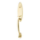 Emtek 4421 Marietta Double Cylinder Entrance Handleset - Brass Tubular