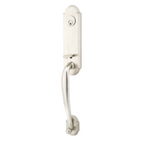 Emtek EMP4313 Richmond Single Cylinder Entrance Handleset - Brass Tubular - EMPowered Upgrade